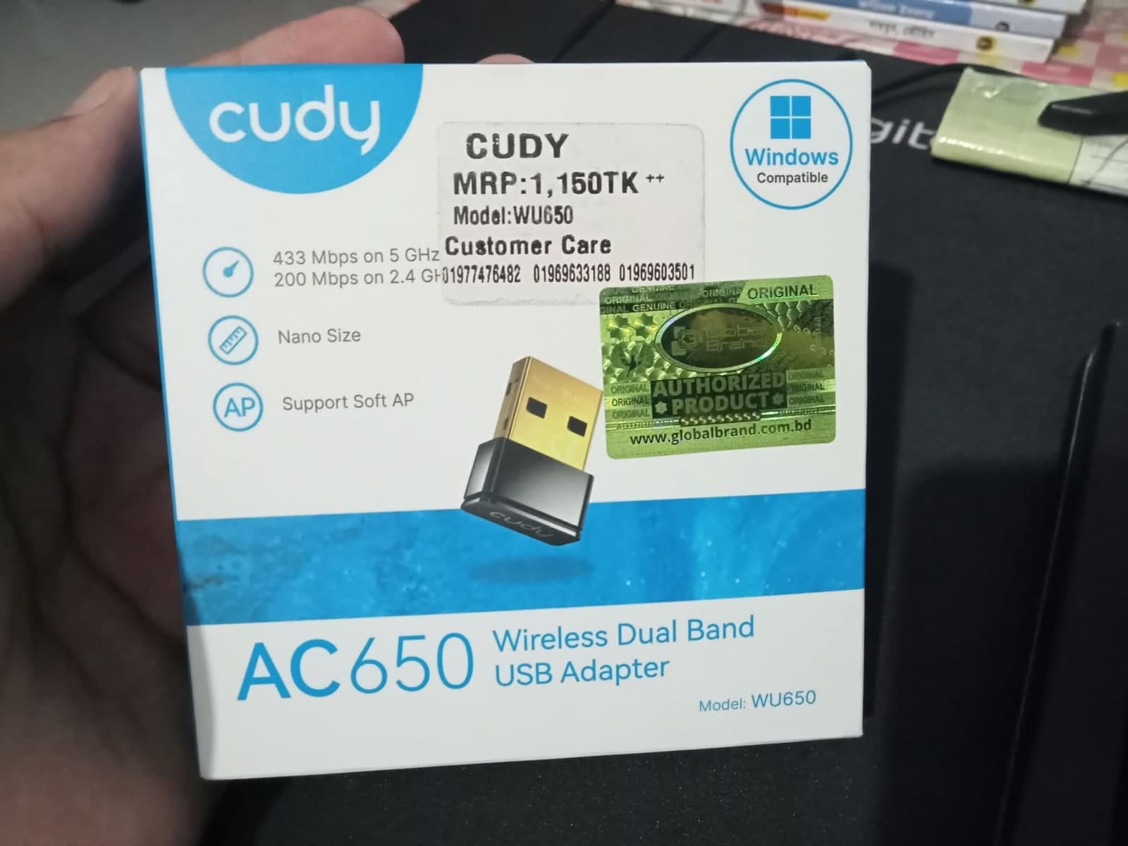 Cudy WU650 650Mbps Dual Band Wi-Fi USB Adapter